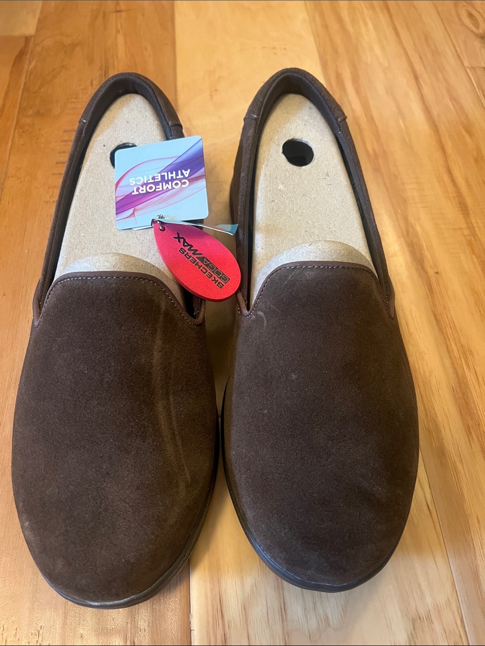 Women’s Skechers Brown Suede Slip-On Loafers